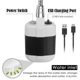 Tragbare Campingdusche USB mit Akku