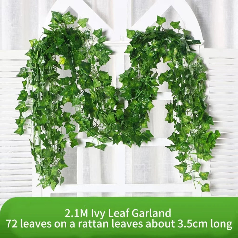Artificial Ivy Garland 2.1m – Maintenance-Free, Wall & Wedding Decor
