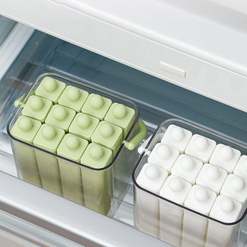 Ice Stick Mold Set – Flexible Silicone, Fits Bottles, 6 or 12 Sticks with Storage Box