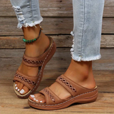 Women's Orthopedic Wedge Sandals – Arch Support, Memory Foam & Non-Slip Rubber Sole