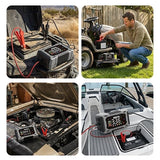 Smart Car Battery Charger 12V – 6A Automatic, LCD Display & Reverse Polarity Protection