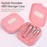 Stainless Steel Manicure Set – 6 Tools, 0.02mm Blade & Travel Case