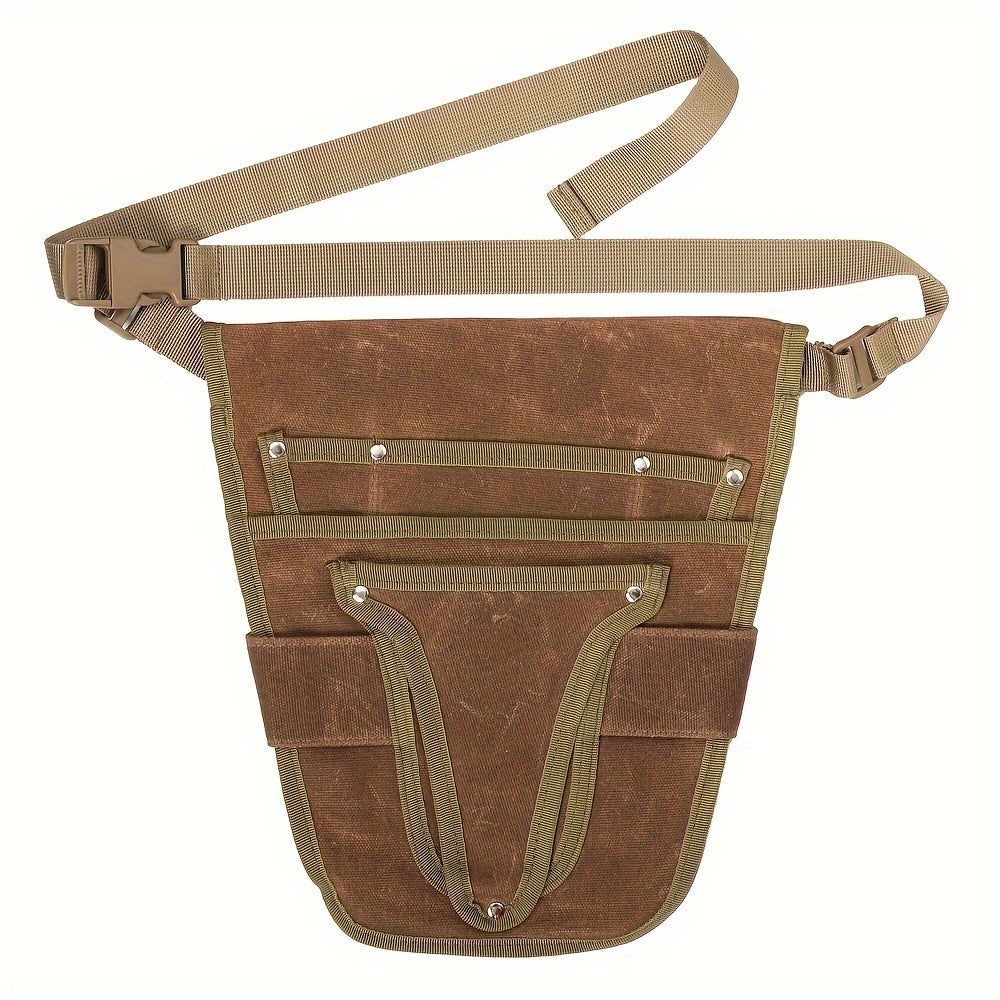 Garden Tool Belt – Canvas, Multiple Pockets & Adjustable Waist Strap