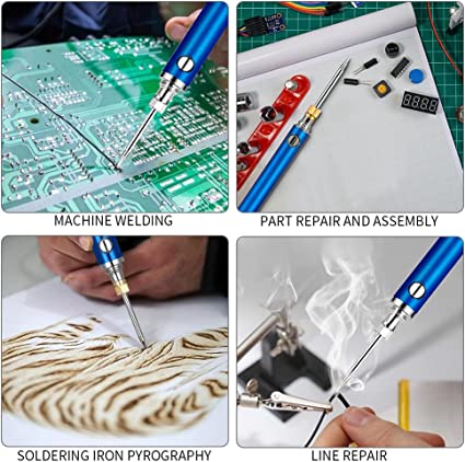 Cordless Soldering Iron – USB Rechargeable, Fast Heating & Adjustable Temperature