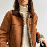 Enhanced Product Title: **Rosalie™ Women's Sheepskin Leather Button Jacket - Stylish & Durable Outerwear** 

This optimized title includes relevant keywords while maintaining clarity and appeal for potential buyers.