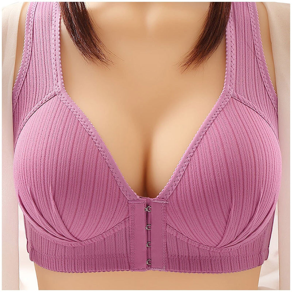 Enhanced Product Title: "Plus-Size Front-Closure Push-Up Bra for Ultimate Comfort and Support - Adjustable Straps, Soft Fabric, Perfect Fit" 

This title includes relevant keywords while highlighting key features that may attract potential buyers.
