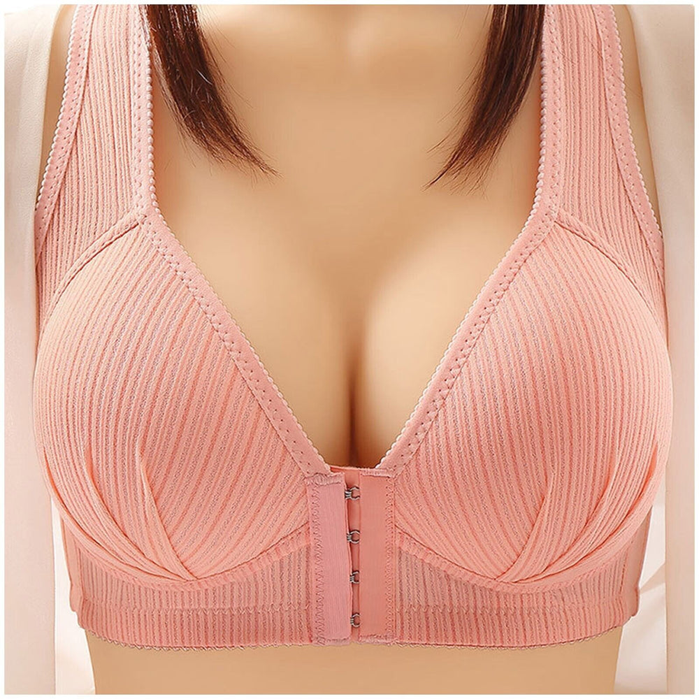Enhanced Product Title: "Plus-Size Front-Closure Push-Up Bra for Ultimate Comfort and Support - Adjustable Straps, Soft Fabric, Perfect Fit" 

This title includes relevant keywords while highlighting key features that may attract potential buyers.