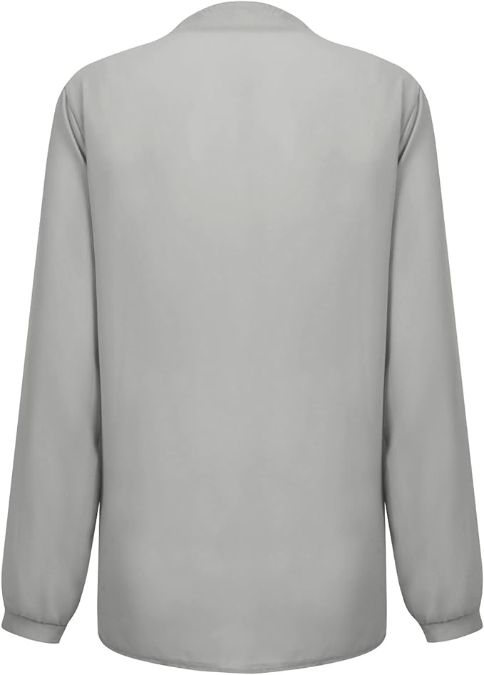 Plus Size Fall Sequin V-Neck Blouse - Stylish & Sparkling Autumn Top