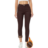 Hannah Women's Fleece-Lined Winter Thermal Jeans - Cozy & Warm for Cold Weather