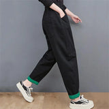 Wide-Leg Oversized Ankle-Length Jeans for Fall - Trendy & Comfortable Women's Denim