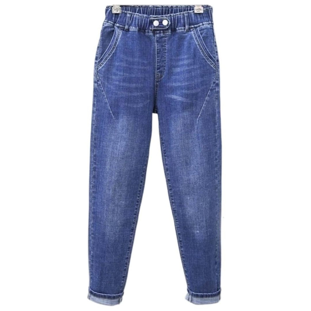 Plus Size High-Waisted Stretch Baggy Jeans for Ultimate Comfort and Style