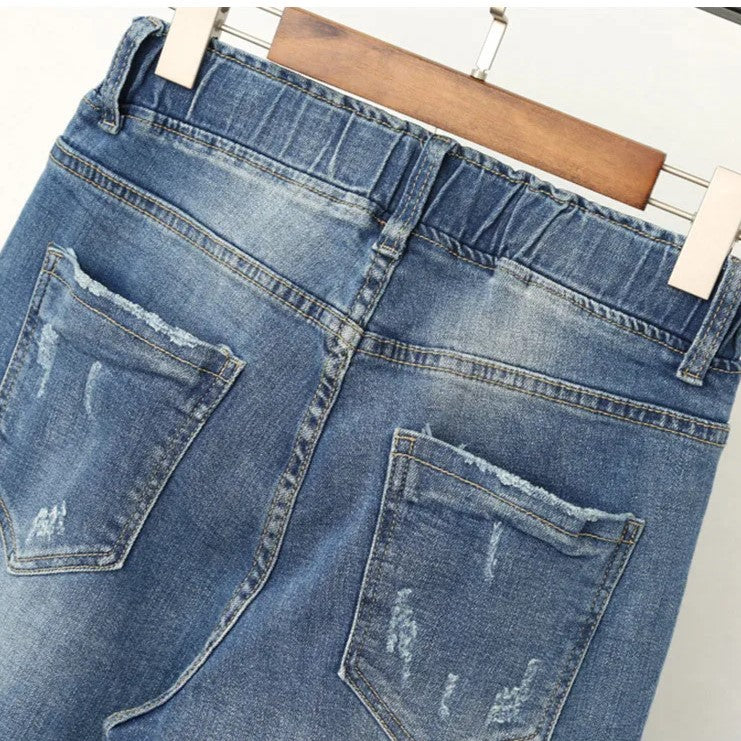 Plus Size High-Waisted Stretch Baggy Jeans for Ultimate Comfort and Style