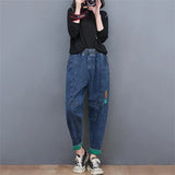 Wide-Leg Oversized Ankle-Length Jeans for Fall - Trendy & Comfortable Women's Denim