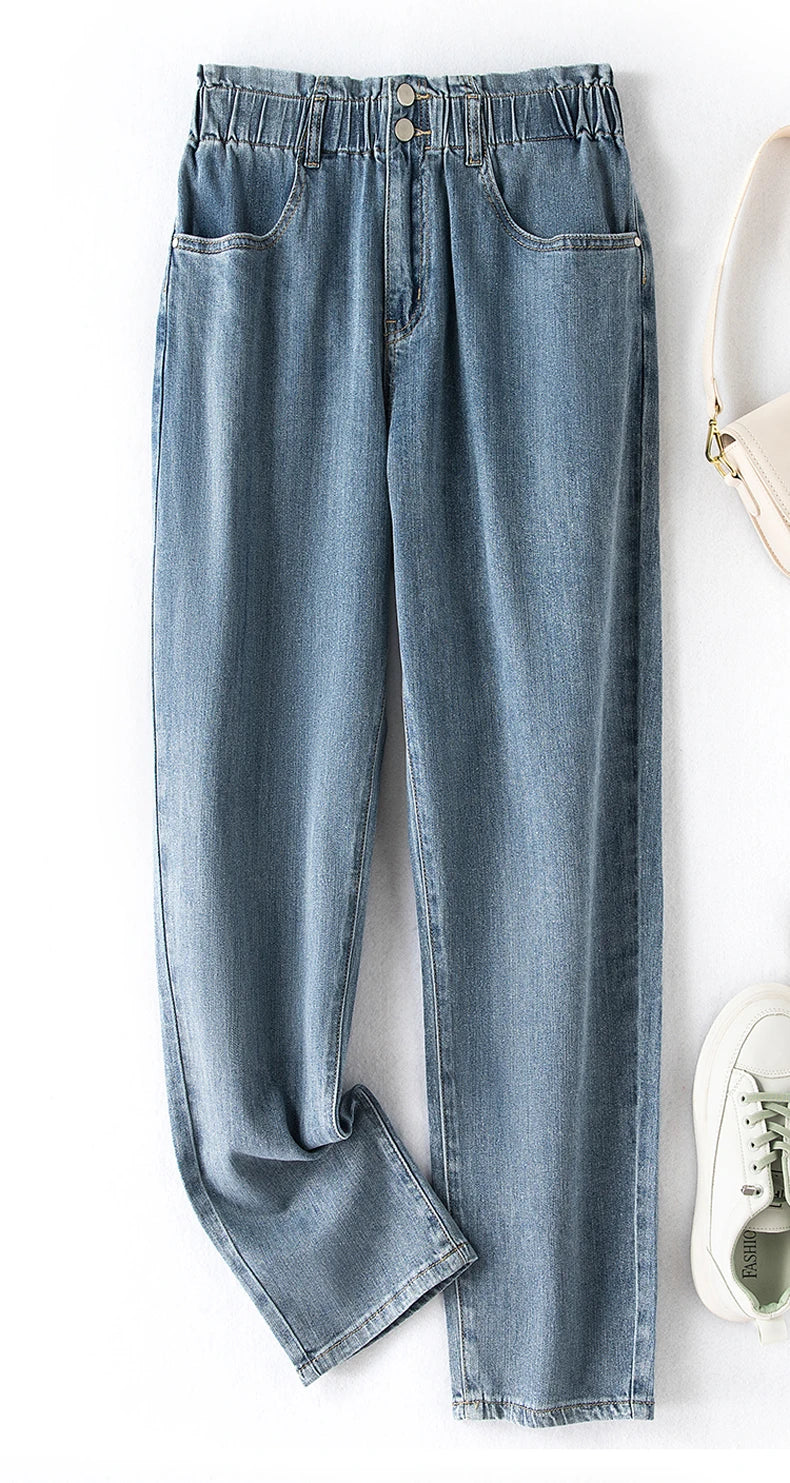 Plus Size Stretch High-Waist Jeans for Ultimate Comfort and Style