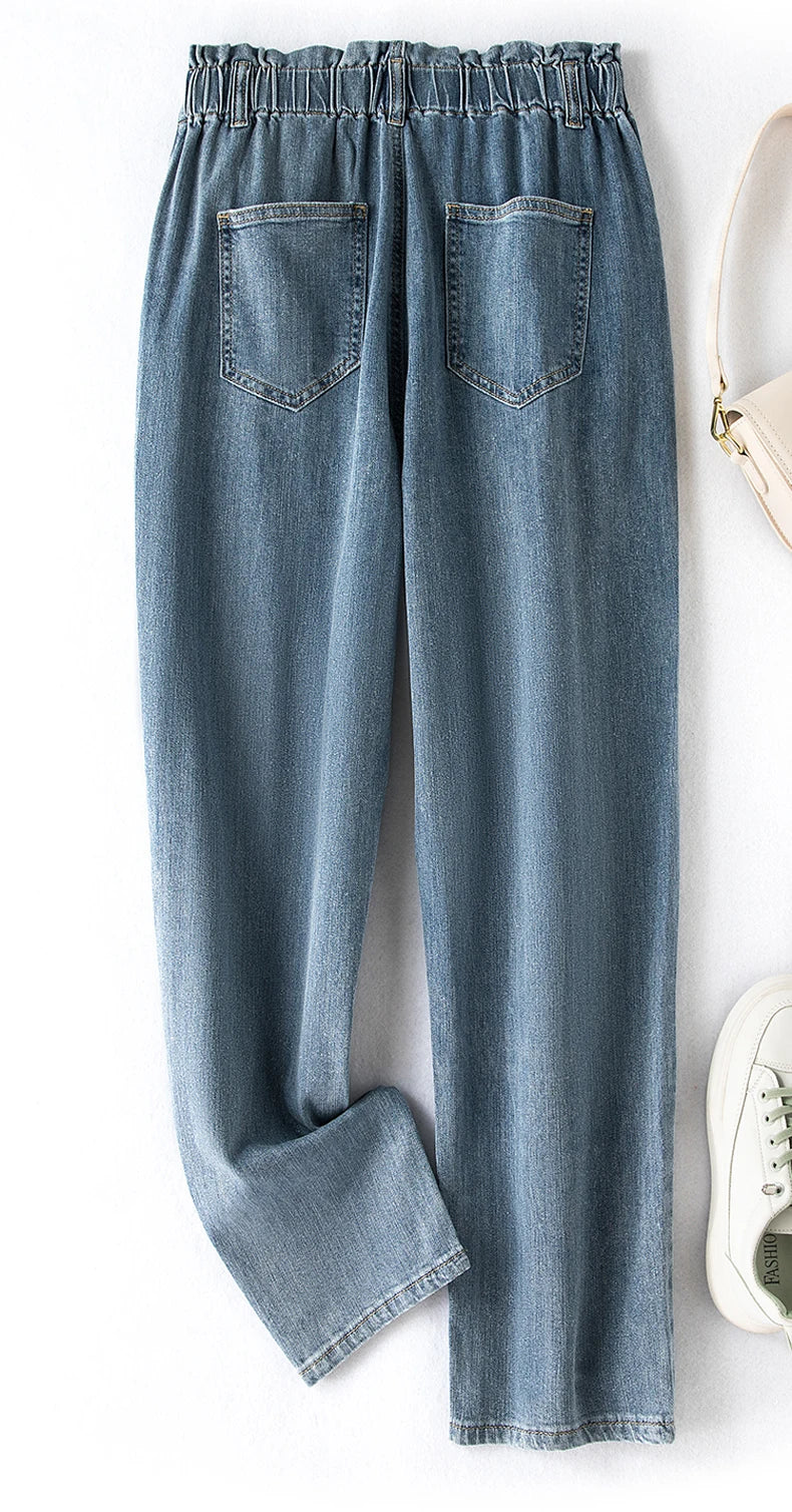 Plus Size Stretch High-Waist Jeans for Ultimate Comfort and Style