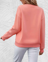 Oversized Women's Sweater with Crew Neck - Autumn Magic Luna