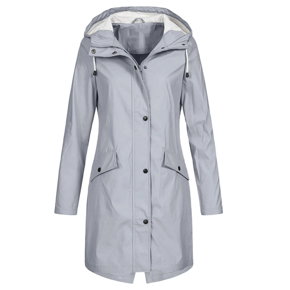 Plus Size Waterproof Hooded Raincoat - Fall Collection - Stylish & Functional