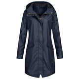 Plus Size Waterproof Hooded Raincoat - Fall Collection - Stylish & Functional