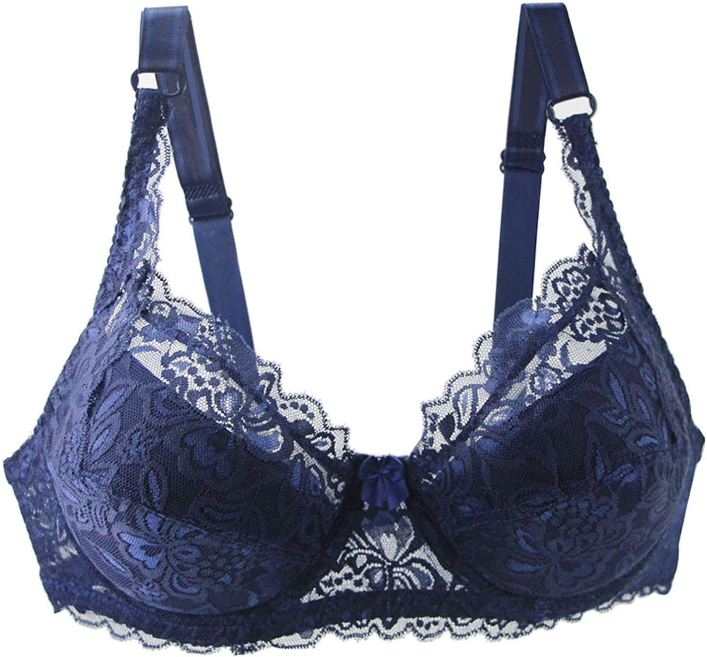 Plus-Size Lace Bra - Sexy & Elegant Design for Comfort and Style