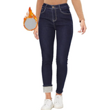 Hannah Women's Fleece-Lined Winter Thermal Jeans - Cozy & Warm for Cold Weather