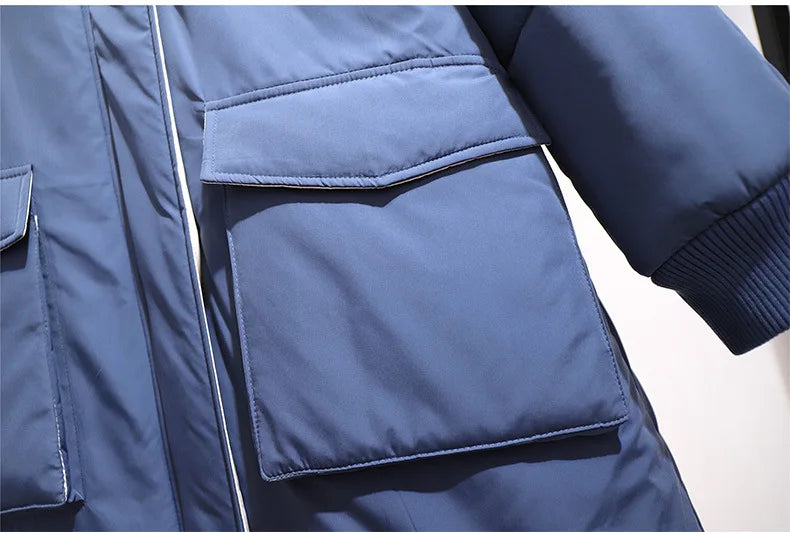Plus-Size Long Padded Winter Jacket for Women - Warm, Stylish, and Comfortable Outerwear