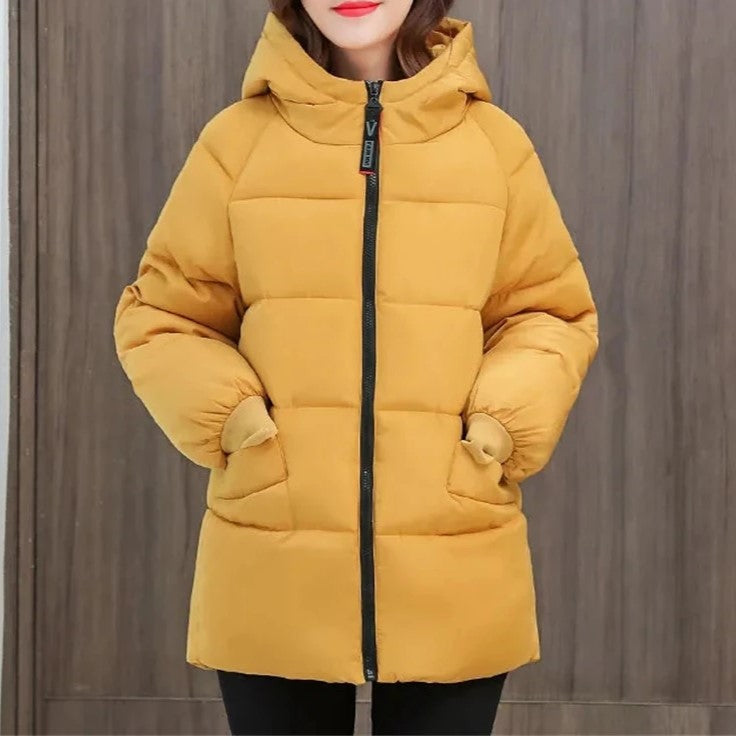 Men's Oversized Padded Winter Parka with Cozy Cotton Hood - Warm & Stylish Outerwear