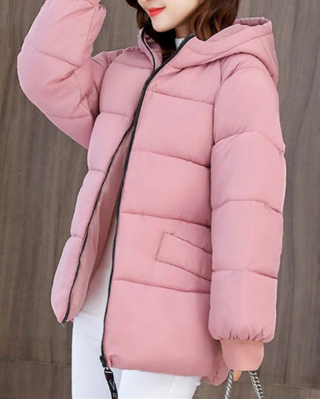 Men's Oversized Padded Winter Parka with Cozy Cotton Hood - Warm & Stylish Outerwear