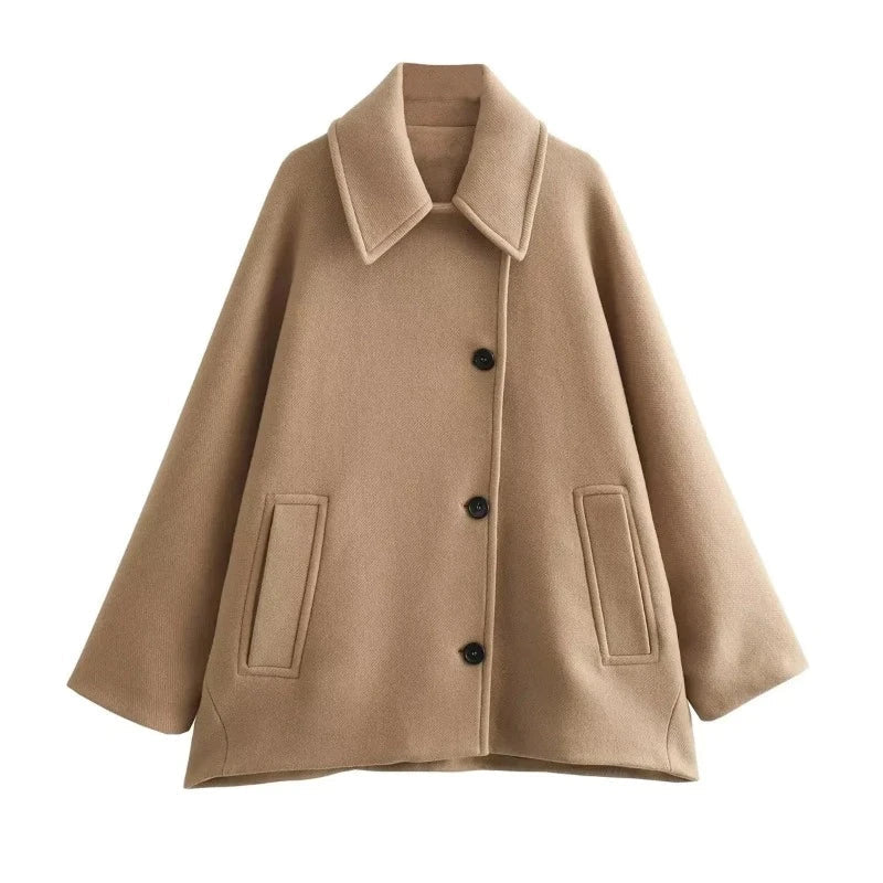 Oversized Women's Fall Coat – Mila