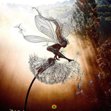 BowLift | Dancing Fairy Statue Steel Garden