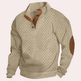 Dany - Warm Casual Men's Sweater with Button Closure