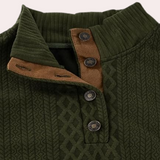 Dany - Warm Casual Men's Sweater with Button Closure