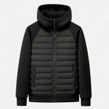 Men's hooded puffer jacket, view 1