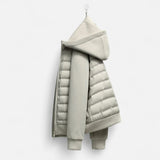 Men's hooded puffer jacket, view 6