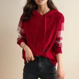 Enhanced Product Title: "FABIOLA™ Jacquard Hooded Pullover - Stylish & Cozy Women's Sweater" 

This title includes relevant keywords for better visibility in Google Shopping while clearly describing the product.