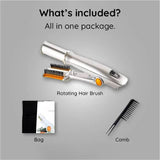 Davy 2-in-1 Rotating Hair Brush - Effortless Styling & Smoothing Tool for All Hair Types