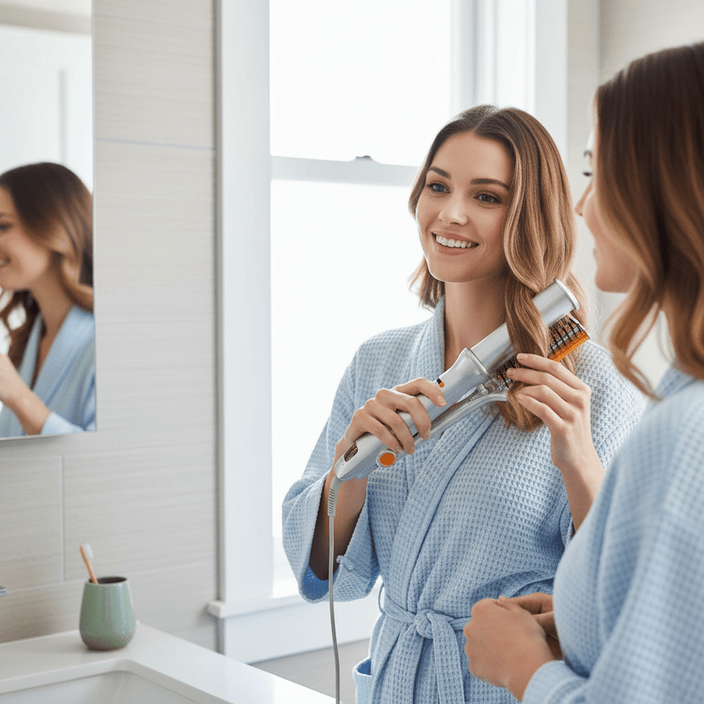 Davy 2-in-1 Rotating Hair Brush - Effortless Styling & Smoothing Tool for All Hair Types