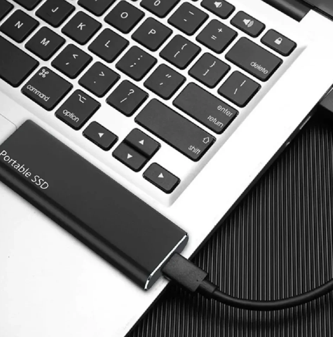 **Davy 4TB USB-C Portable External Hard Drive - High-Speed Storage for PC & Mac | Compact & Lightweight Design**