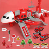 Kids Airplane & Vehicle Toy Set – Creative Play & Multi-Vehicle Design