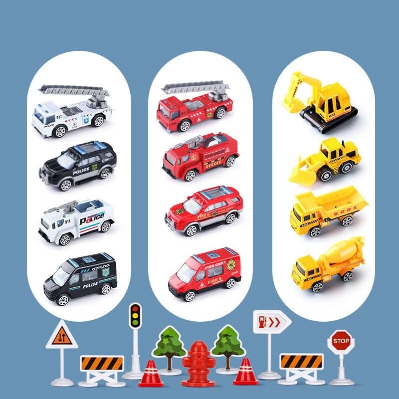 Kids Airplane & Vehicle Toy Set – Creative Play & Multi-Vehicle Design