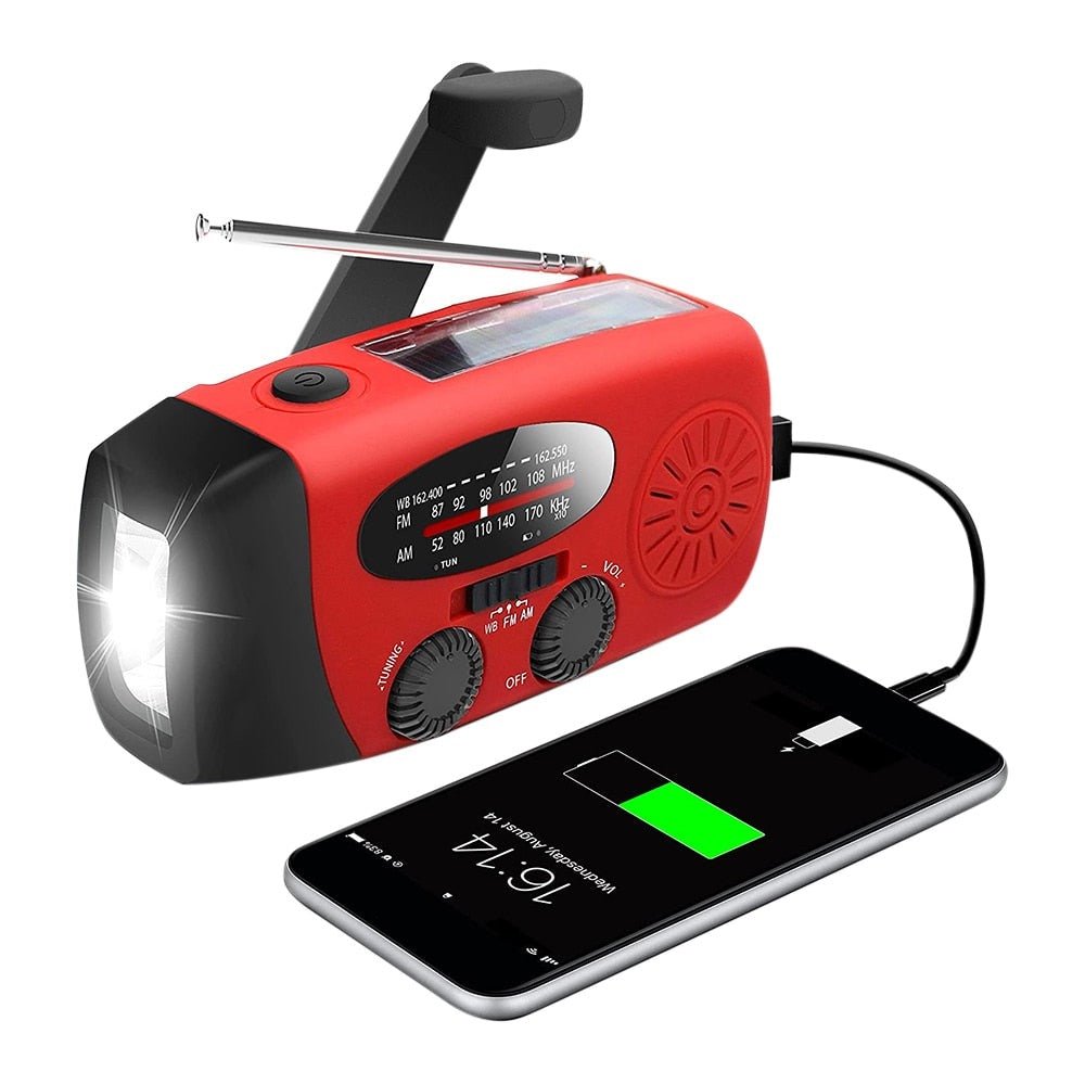 All-in-One Emergency Radio with Solar Power & Power Bank | Davy - Stay Prepared Anytime, Anywhere