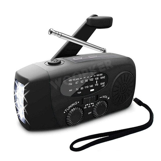 All-in-One Emergency Radio with Solar Power & Power Bank