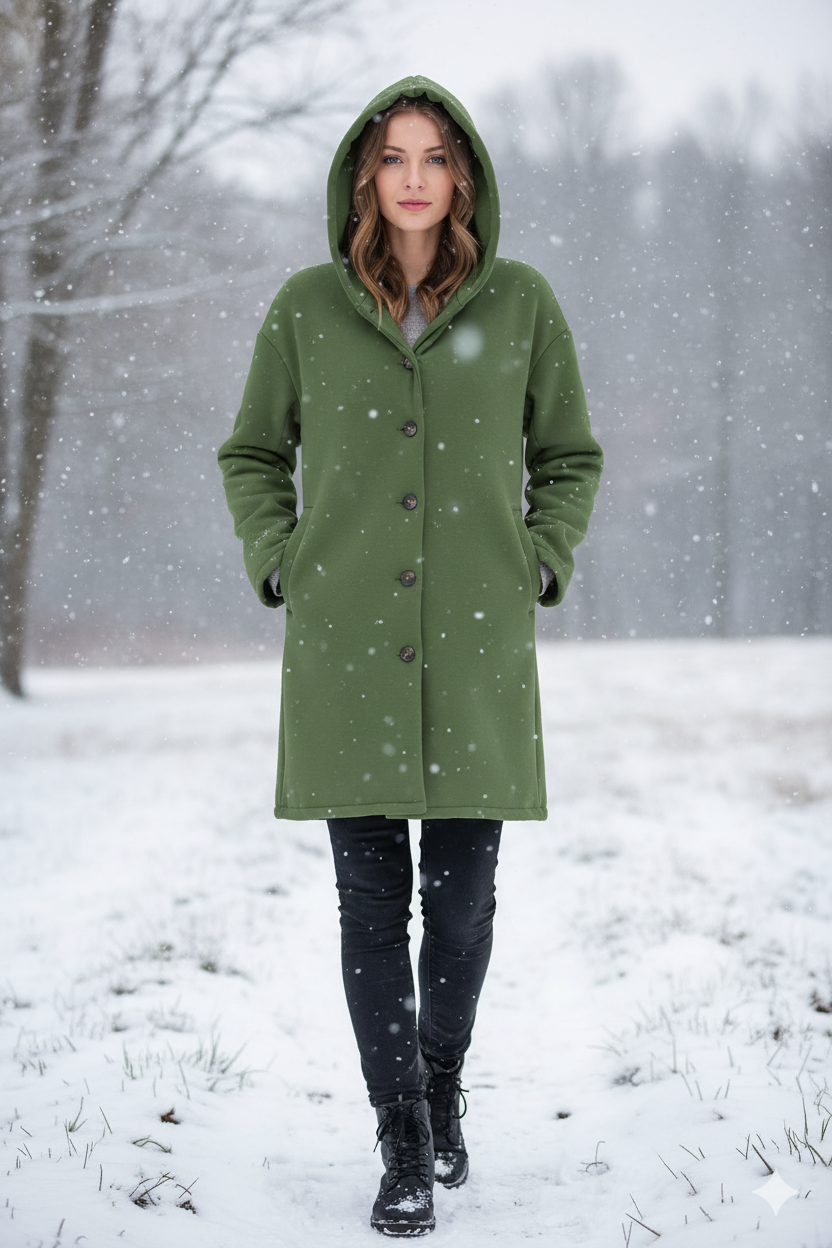 Women's Lightweight Hooded Fashion Coat - Stylish & Versatile Outerwear for All Seasons