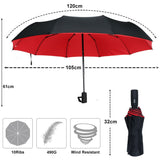Automatic Reverse Fold Storm Umbrella | Davy - Wind-Resistant, Compact & Easy to Use