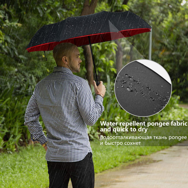 Automatic Reverse Fold Storm Umbrella | Davy - Wind-Resistant, Compact & Easy to Use