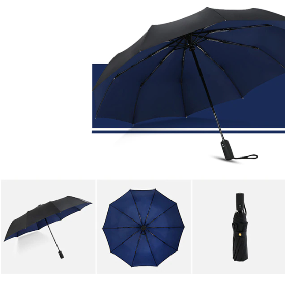 Automatic Reverse Fold Storm Umbrella | Davy - Wind-Resistant, Compact & Easy to Use