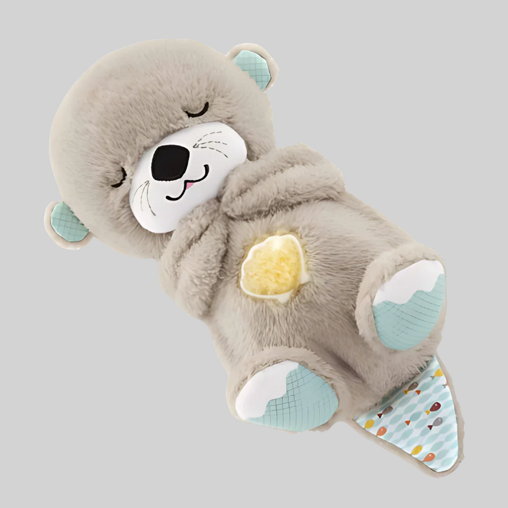 Davy the Baby Otter Plush Toy with Soothing Sounds and Gentle Lights - Perfect for Infants and Toddlers