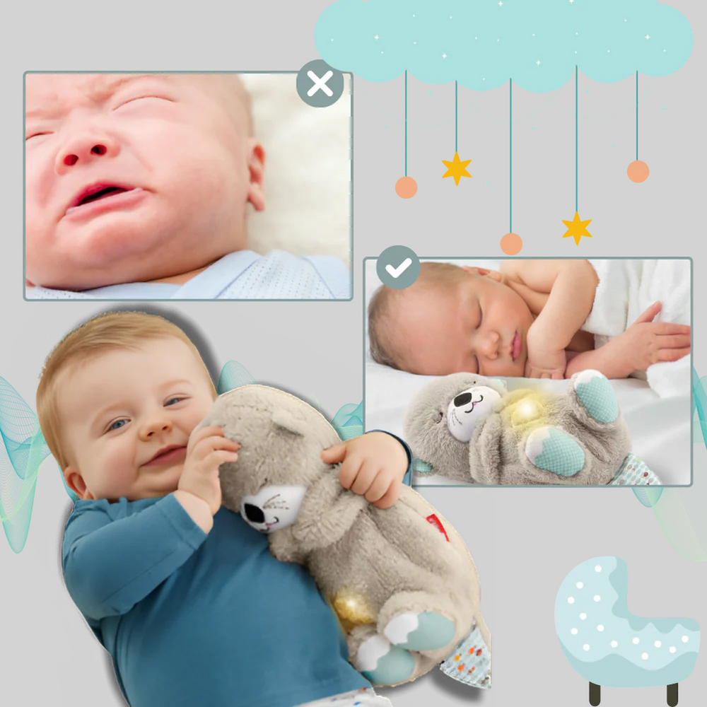 Davy the Baby Otter Plush Toy with Soothing Sounds and Gentle Lights - Perfect for Infants and Toddlers