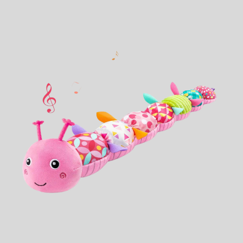 Davy Baby Sensory Caterpillar Rattle Toy - Soft, Colorful, and Engaging Developmental Toy for Infants