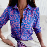 Chic Women's Elegant Lapel Collar Blouse - Stylish & Versatile Top for Any Occasion