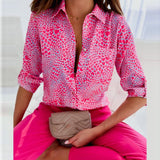 Chic Women's Elegant Lapel Collar Blouse - Stylish & Versatile Top for Any Occasion